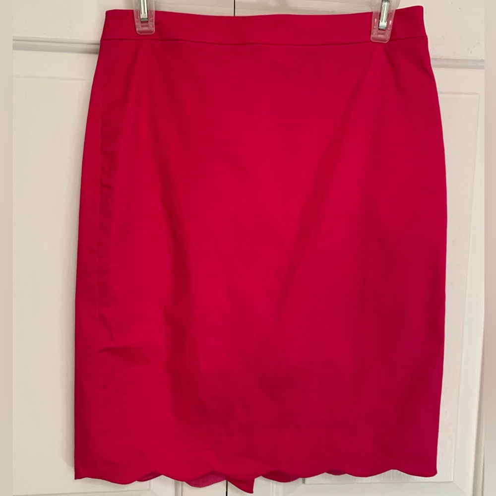 J. Crew scalloped hem skirt